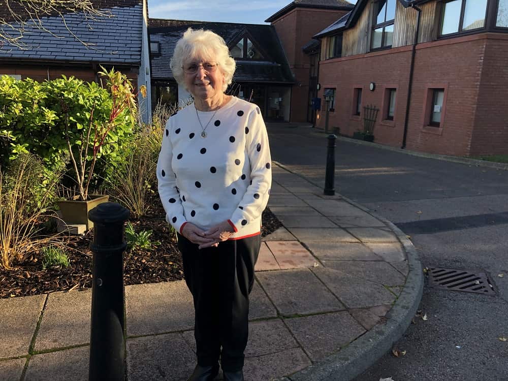 Margaret Duffell at the hospice