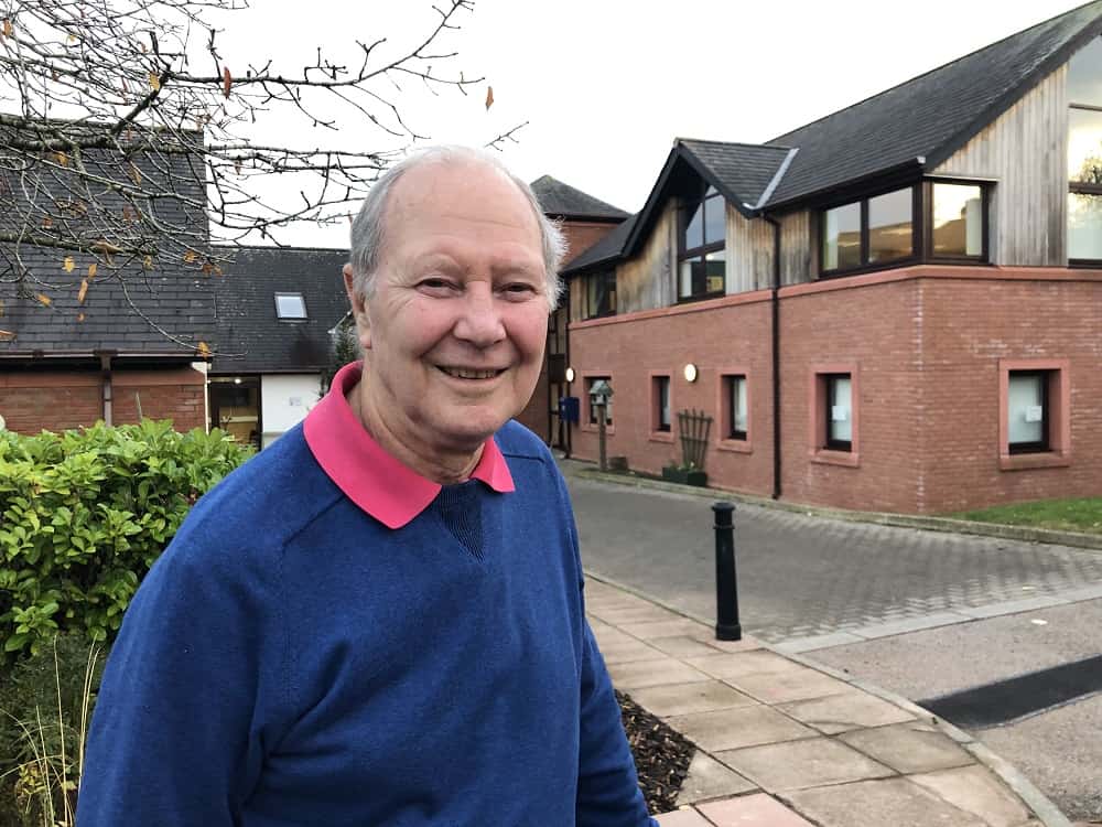 Tony Whalley at the hospice