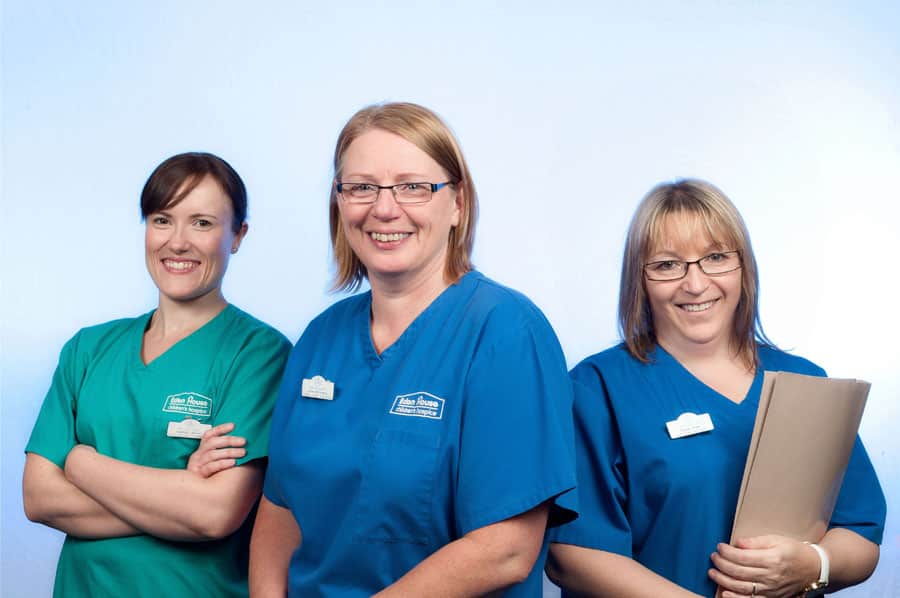 Three nurses from Eden House Children's Hospice