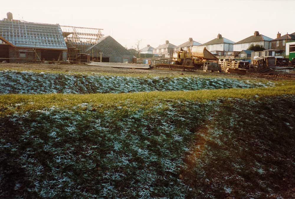 The hospice building being built pre-1991