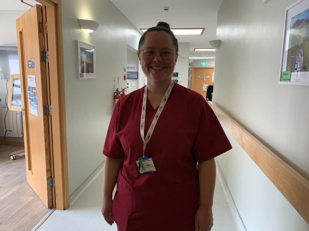 Dr Imogen Webb on the ward