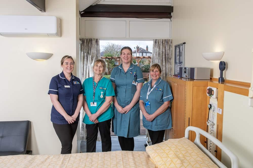 Staff in a room on the adult in-patient unit